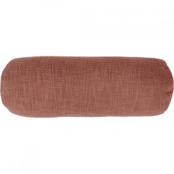 Tiseco Nackenkissen Baumwolle Slub Rost 15 x 45 cm