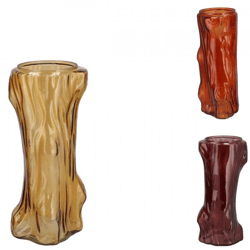 Vase Baum braun 14 cm 3 Stück sortiert