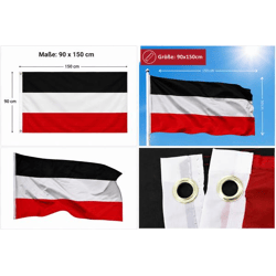 Deutsches Reich Flagge 90 x 150 Kaiserreich (1870 -1919)