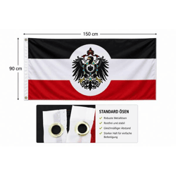 Flagge Deutsches Reich 90 x 150 cm Kaiserreich m. Adler