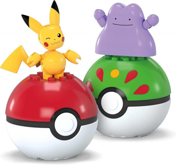 MEGA Pokémon Actionfigur Bauspielzeug-Set Pikachu und Ditto JCT43 (EOL)
