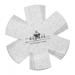 Oishii Felt Pot Holders, Gray, 32 cm, Set of 3