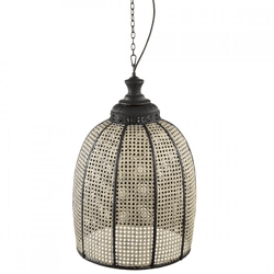 PTMD Hängeleuchte Bayu schwarz/beige 60 cm