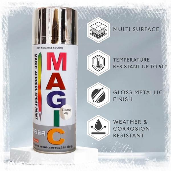 CHROMIUS Chrom-Sprühfarbe Großhandel, Aerosol mit Metallic-Finish