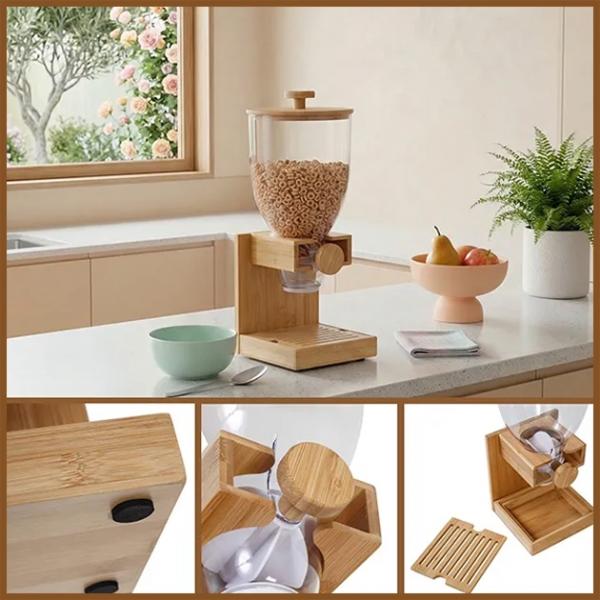 GreenGrain™ Bamboo eco Müslispender – das perfekte Küchenaccessoire