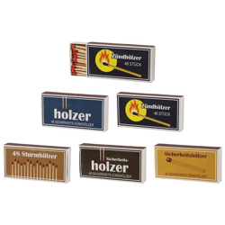 Streichhölzer Retro, 48Stück, 5/s, ca. 10cmL
