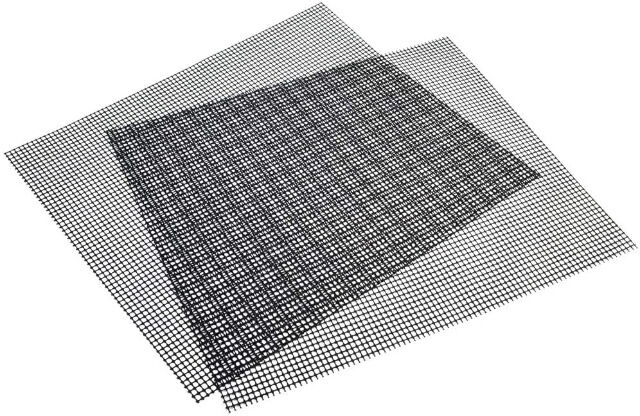 BBQGrillmatte 3er-Set (40 x 33 cm) Backofen Holzkohle Elektro Gas Wiederverwendbar Backmatte zuschneidbar 
