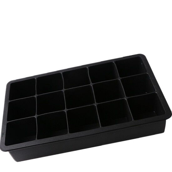 Silikon Eiswürfelform 1er Pack BPA-Frei stapelbar 500ml 3,3x 3,3x 3,3cm Eiswürfelgröße lebensmittelecht platzsparend