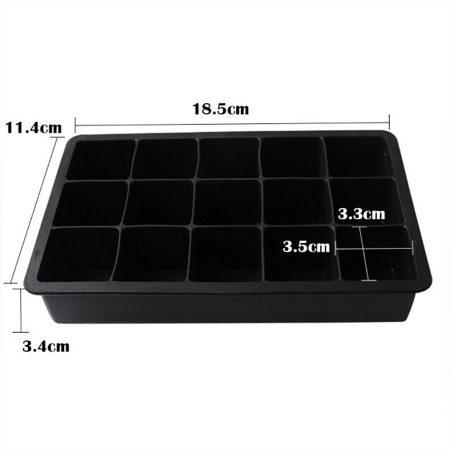 Silikon Eiswürfelform 1er Pack BPA-Frei stapelbar 500ml 3,3x 3,3x 3,3cm Eiswürfelgröße lebensmittelecht platzsparend