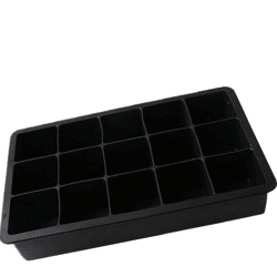 Silikon Eiswürfelform 2er Pack, BPA-Frei, stapelbar 500ml 3,3x 3,3x 3,3cm Eiswürfelgröße lebensmittelecht platzsparend S