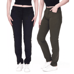 DAINESE Casual Regular Lady Tex Damen Motorrad-Hose mit Pro-Shape 2.0-Protektoren Motorrad-Jeans Motorsport-Hose 202755153 in Grün oder Sc