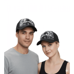GOD OF WAR Unisex Trucker-Cap aus dem Gaming-Bereich Base-Cap mit Silhouette TC125186GCW0 Schwarz/Grau/Weiß