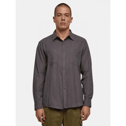 lässiges URBAN CLASSICS Herren Polo-Shirt Kordelzug Taschen 120 g/m² mit Baumwolle Grau