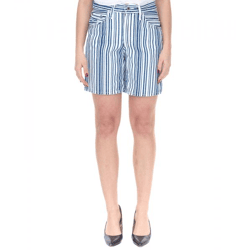 LEVI´S SilverTab Baggy Shorts im Vintage-Stil kurze Denim-Hose Mid Rise gestreift A47170001 Blau/Weiß
