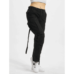moderne Brandit Damen Jeans Reißverschluss Taschen mit Baumwolle Schwarz