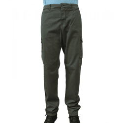 PAUL & SHARK Herren Cargo-Hose Regular Fit mit extra Beintaschen Chino-Hose 13314066 089 Oliv-Grün