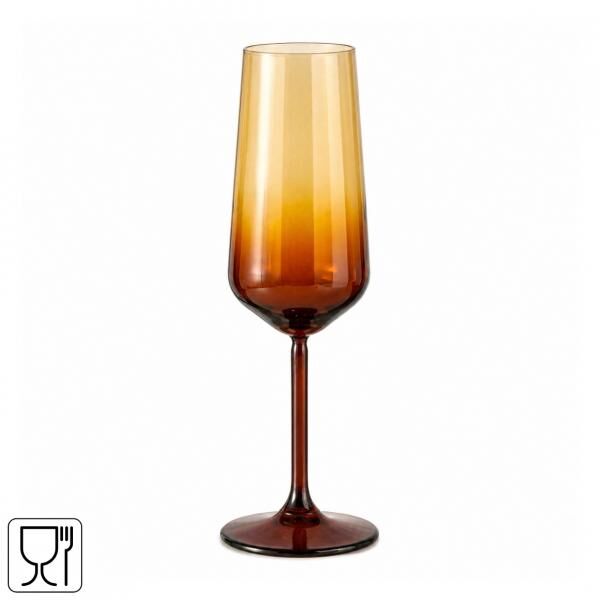 Boltze Sektglas Mowine braun 22,5 cm
