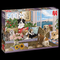 Jumbo Spiele 18849 - Pelzige Freunde Puzzle 500 Teile