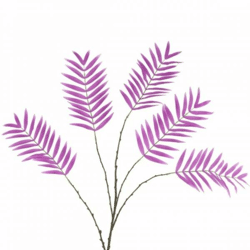 Künstlicher Palmwedelzweig lila 125 cm