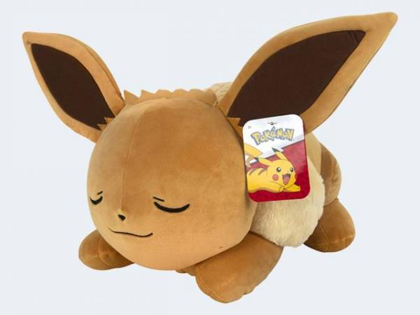 Pokemon schlafendes Pl&uuml;sch Evoli 45cm
