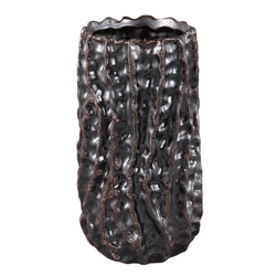 PTMD Blumentopf Vikton L grau 25,5 cm