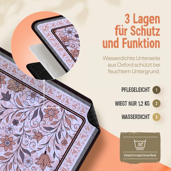 207 hochwertige XXL Picknickdecken 200 × 200 cm – Neuware