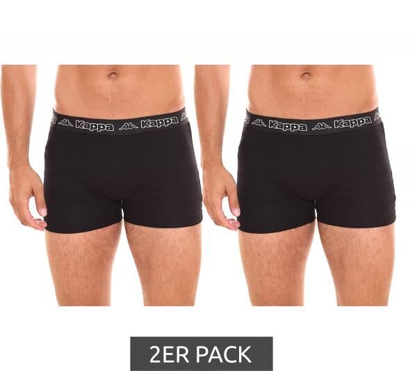 2er Pack Kappa Herren Boxershorts stylische Unterhosen 351K1JW AEB Schwarz/Wei&szlig;