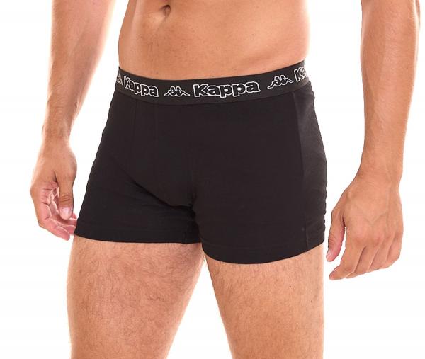 2er Pack Kappa Herren Boxershorts stylische Unterhosen 351K1JW AEB Schwarz/Wei&szlig;
