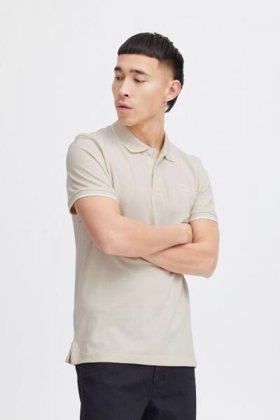2er Pack klassisches BLEND Herren Poloshirt aus Baumwolle Shirt 20718756-204977 Grau/Beige