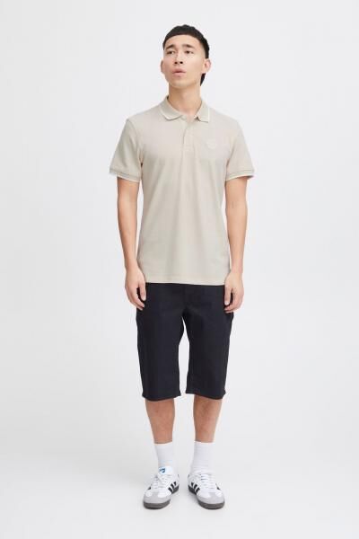 2er Pack klassisches BLEND Herren Poloshirt aus Baumwolle Shirt 20718756-204977 Grau/Beige