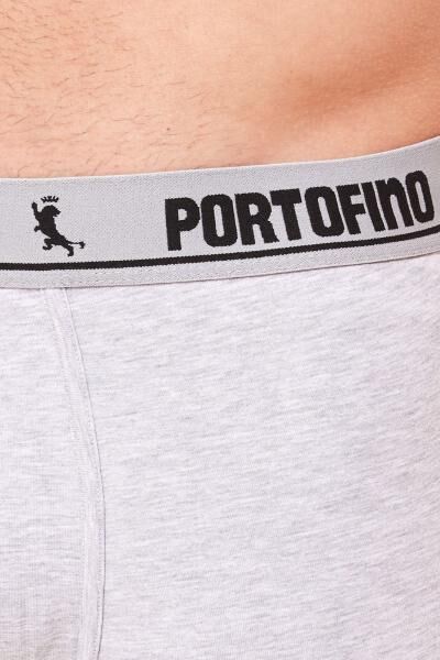 2er Pack PORTOFINO Herren Boxershorts bequeme Unterw&auml;sche PF100-001 Grau meliert