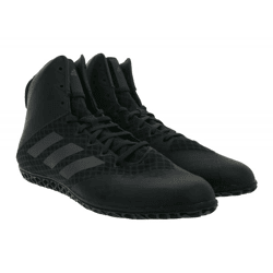 adidas Mat Wizard 4 Herren Wrestling-Schuhe mit atmungsaktiver Mesh-Konstruktion Hallen-Schuhe Große Größen AC6971 Schwarz
