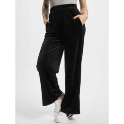 bequeme Urban Classics Damen Hose Straight Fit Stretch Taschen Schwarz