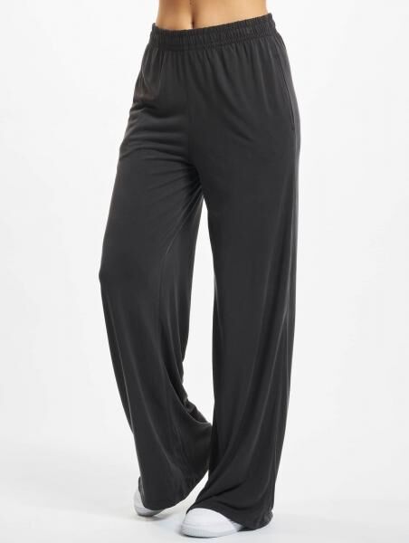 bequeme URBAN CLASSICS Damen Jeans Kordelzug 105 g/m&sup2; Schwarz