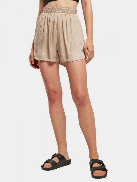 bequeme Urban Classics Damen Shorts 95 g/m&sup2; Beige