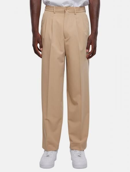 bequeme Urban Classics Herren Jeans mit weiter Beinform Freizeit-Hose 190 g/m&sup2; Beige