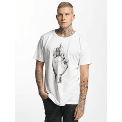 bequemes Famous Stars and Straps Herren T-Shirt Mirror-Look 160 g/m² mit Baumwolle Weiß