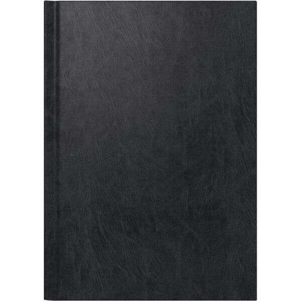 Buchkalender, A5, 1T/1S, Balacron, schwarz ALPHA 218099