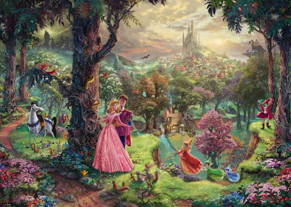 Disney, Dornr&ouml;schen - 1000 Teile Puzzle (Thomas Kinkade)