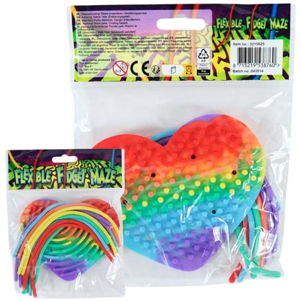 Fidget toy fingerprint maze 12 cm 12 assorted