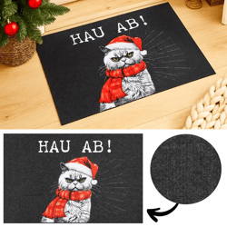 Fußmatte Filz XMAS CAT, ca. 60x40cm