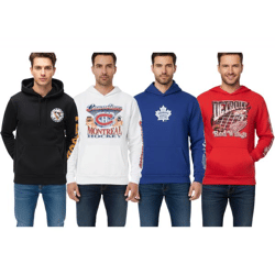 Hollister X NHL Herren Hoodie mit Team-Logo-Aufdruck Baumwoll-Pullover 322-221-1606 verschiedene Teams Pittsburgh Penguins (Schwarz), Montr