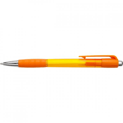 Kugelschreiber mit extra Griffigkeit, orange, 14 cm