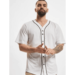 lässiges Urban Classics Herren Polo-Shirt Mesh 170 g/m² Weiß/Schwarz