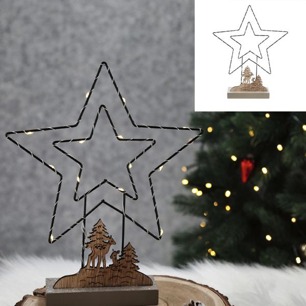LED stand-up star, large, 27cmH