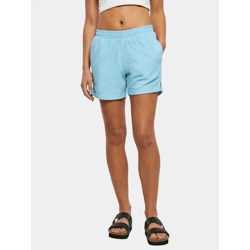leichte Urban Classics Damen Shorts Taschen 250 g/m² mit Baumwolle Hell-Blau