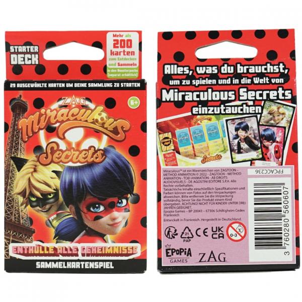 Miraculous collectible cards starter deck German set of 30