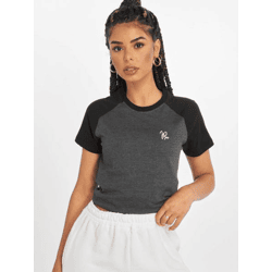 modernes Just Rhyse Damen T-Shirt Grau