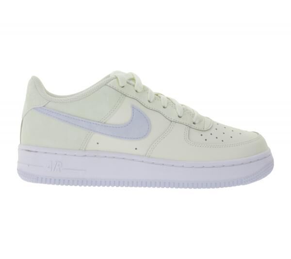 NIKE Air Force 1 GS Kinder Sneaker f&uuml;r M&auml;dchen Echtleder Turnschuhe Teenager Low-Top Sneaker CT3839 110 Creme-Wei&szlig;
