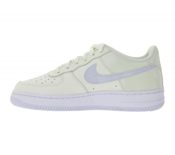 NIKE Air Force 1 GS Kinder Sneaker f&uuml;r M&auml;dchen Echtleder Turnschuhe Teenager Low-Top Sneaker CT3839 110 Creme-Wei&szlig;